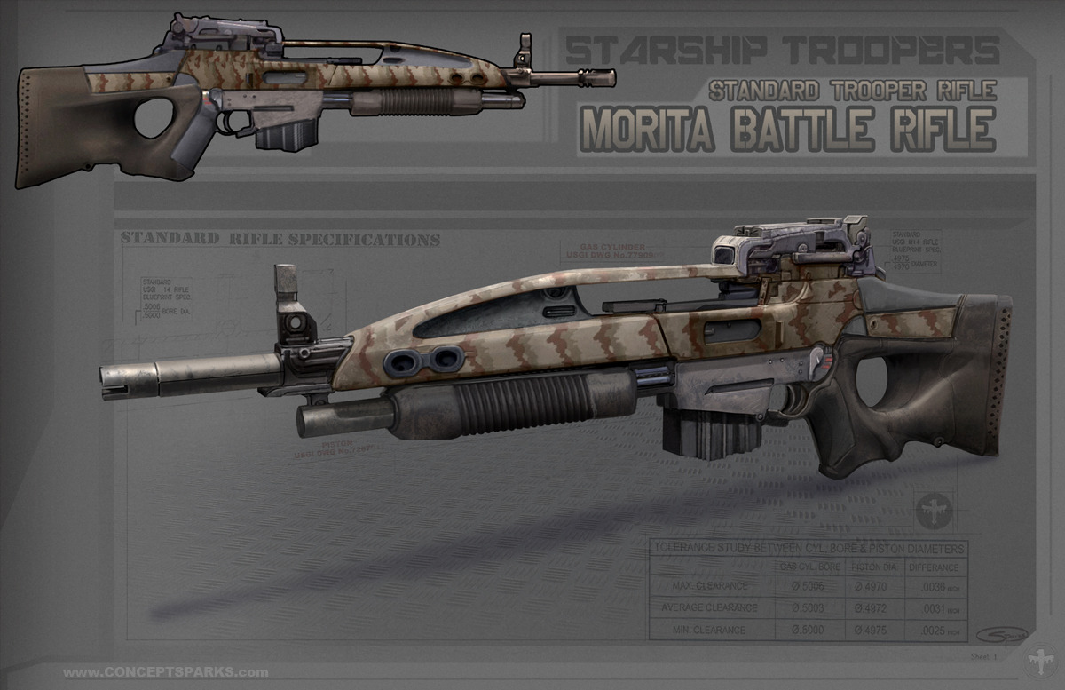 starship troopers invasion weapons