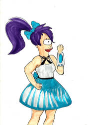 Leela in dress