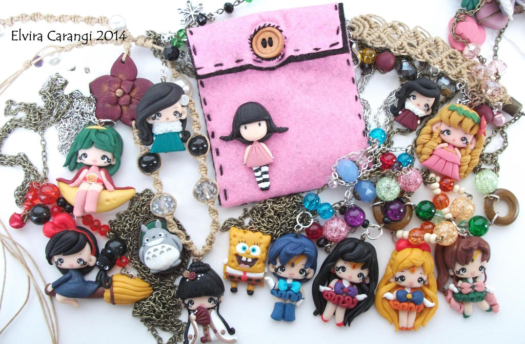 Antique Book Charms from Polymer clay by WindySunset on DeviantArt