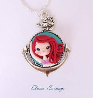 Ariel cameo necklace