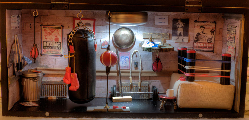 Miniature Custom Boxing Gym Complete by ChrisRobinsonsArt on DeviantArt