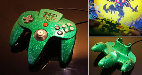 Custom zelda N64 controller