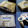 custom Zelda Nintendo 64 gold flake finish