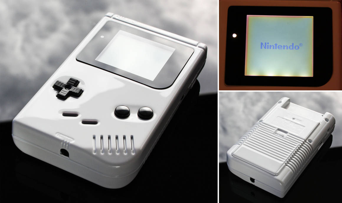 custom white Gameboy by Zoki64 on DeviantArt