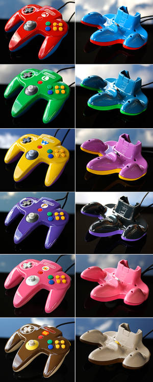 custom Mario Party N64 controllers