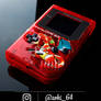 custom Gameboy Pokemon RED - charizard theme
