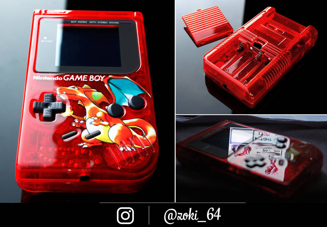 custom Gameboy Pokemon RED - charizard theme by Zoki64 on DeviantArt