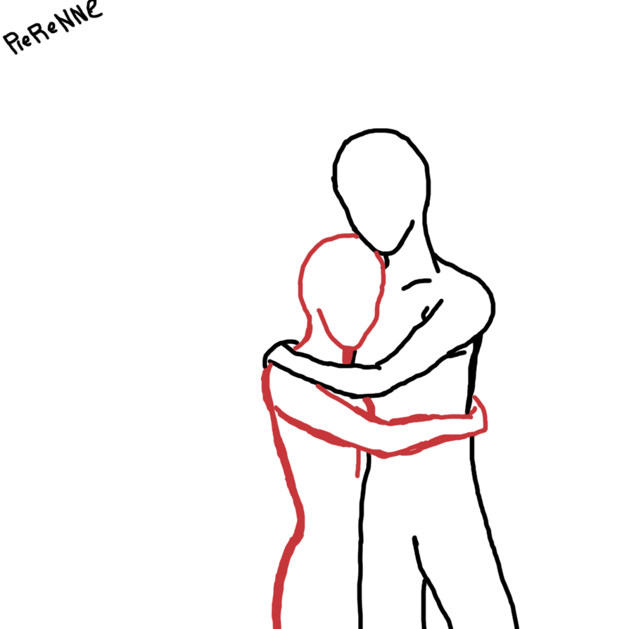 How To Draw People Hugging.