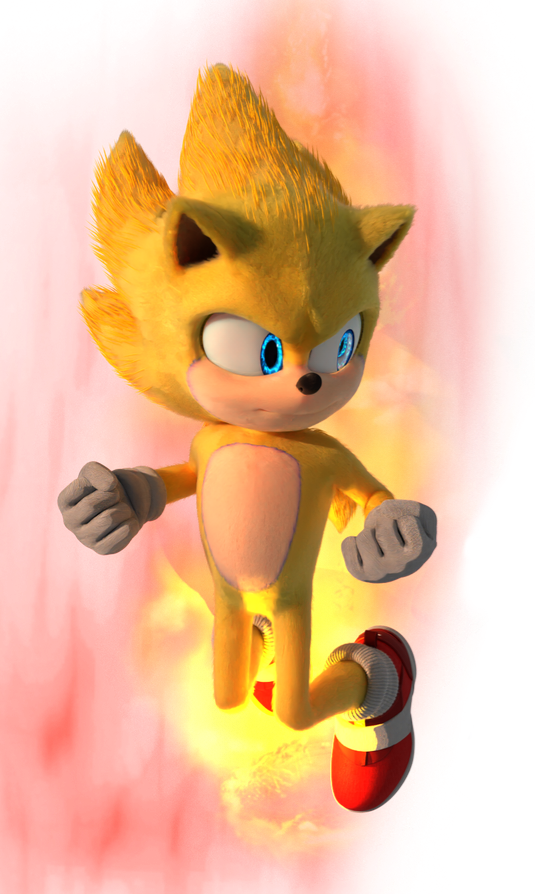 Super Sonic 2 (Movie Style) Render by JawlessArrowMagnet58 on DeviantArt