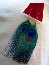 peacock earrings