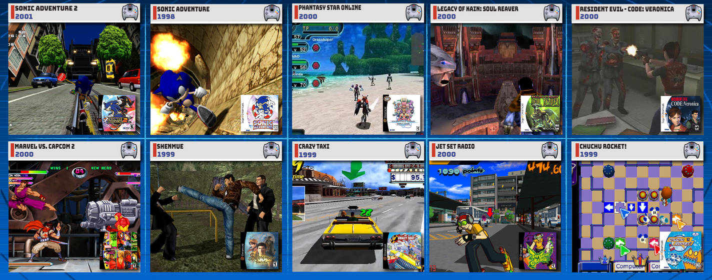 Top 10 Dreamcast Games by SarhanXG on DeviantArt