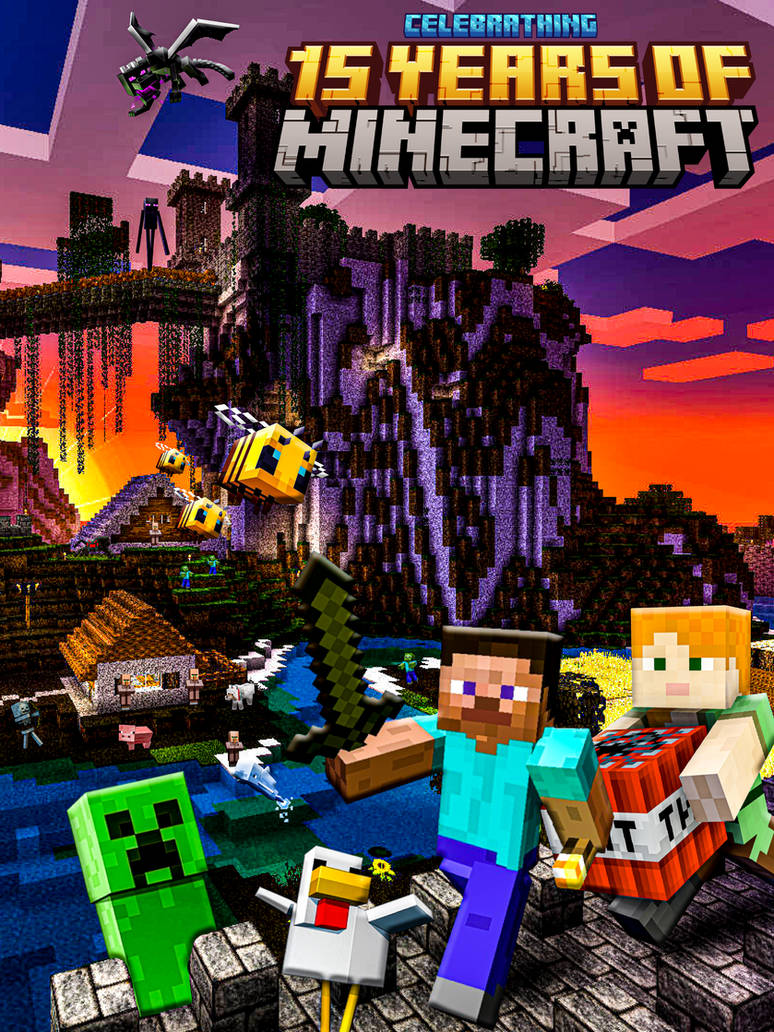 Minecraft Version In 2015 15 Years of Minecraft by SarhanXG on DeviantArt