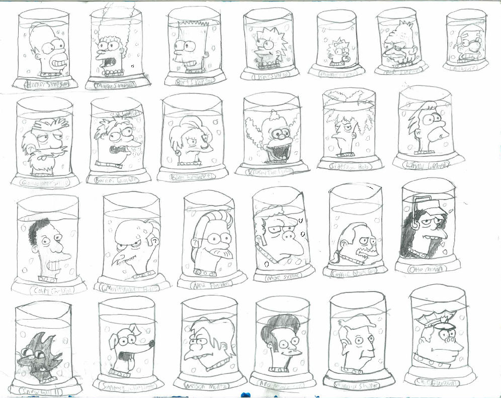 The Simpsons Head Jars by DCZ-Samurai-Raven95 on DeviantArt