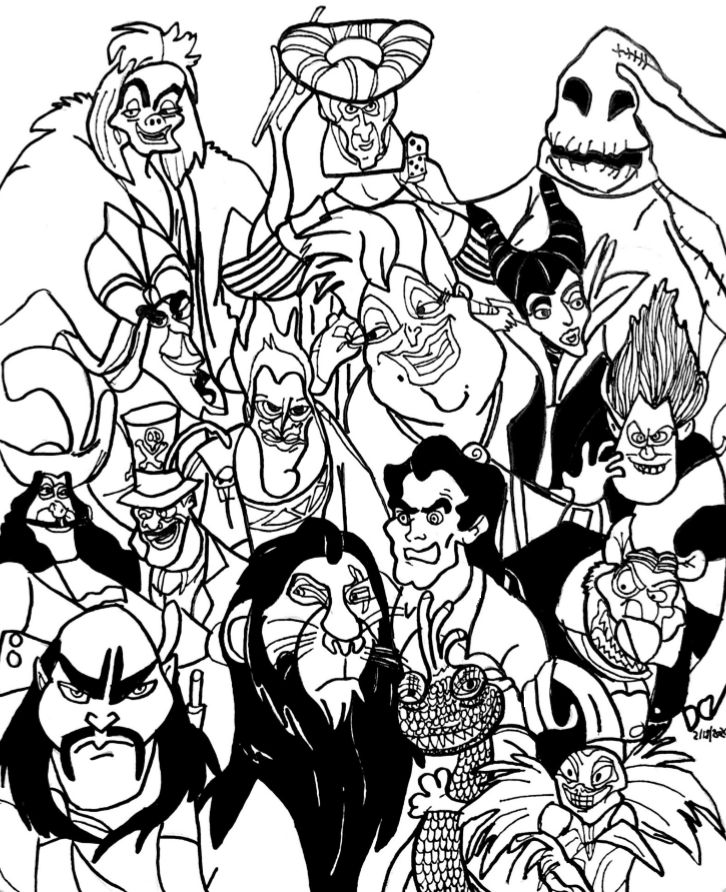 7300 Coloring Pages Disney Villains  Best Free 7300 Coloring Pages Disney Villains  Best Free
