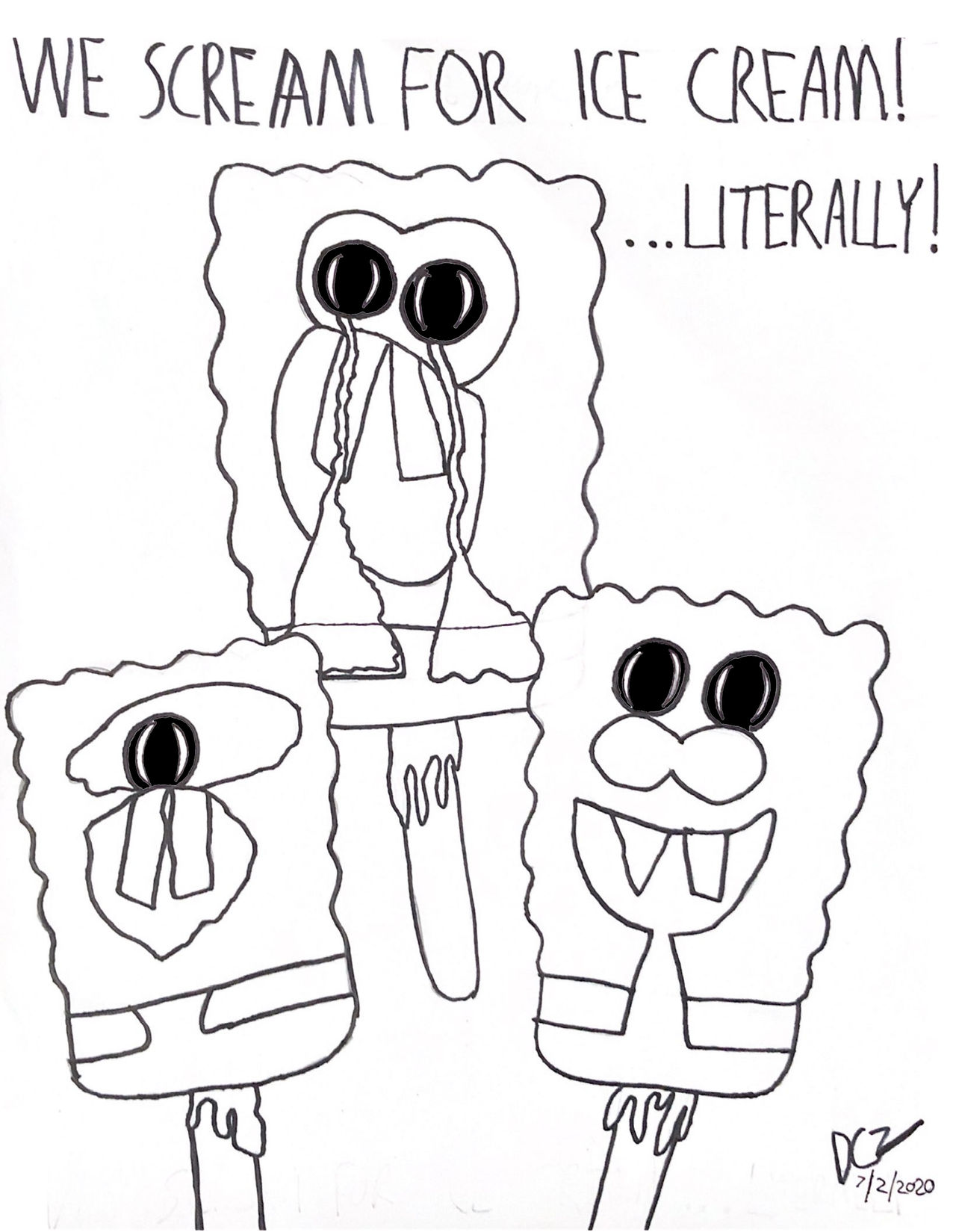 Spongebob Mutating Mutated SpongeBob Popsicles by DCZ-Samurai-Raven95 on DeviantArt