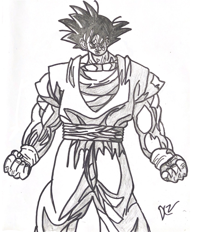 Lineart - Gogeta SSJ4 by el-maky-z on DeviantArt