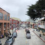 View of Cannery Row from Steinbeck Plaza Bridge