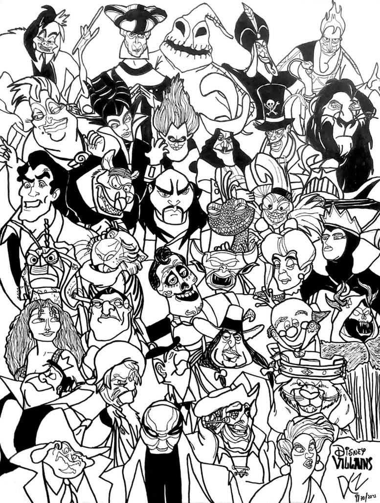 Printable Coloring Pages Disney Villains 2025 printable-coloring-pages-disney-villains-2025