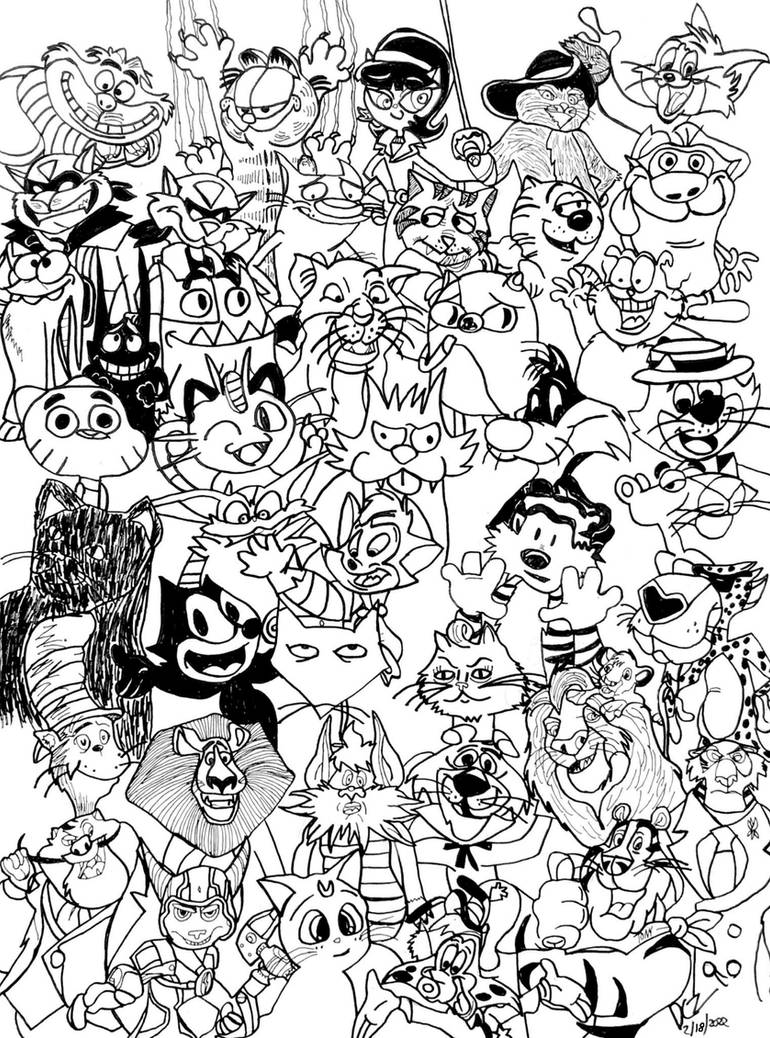 Feline Character Collage by DCZ-Samurai-Raven95 on DeviantArt