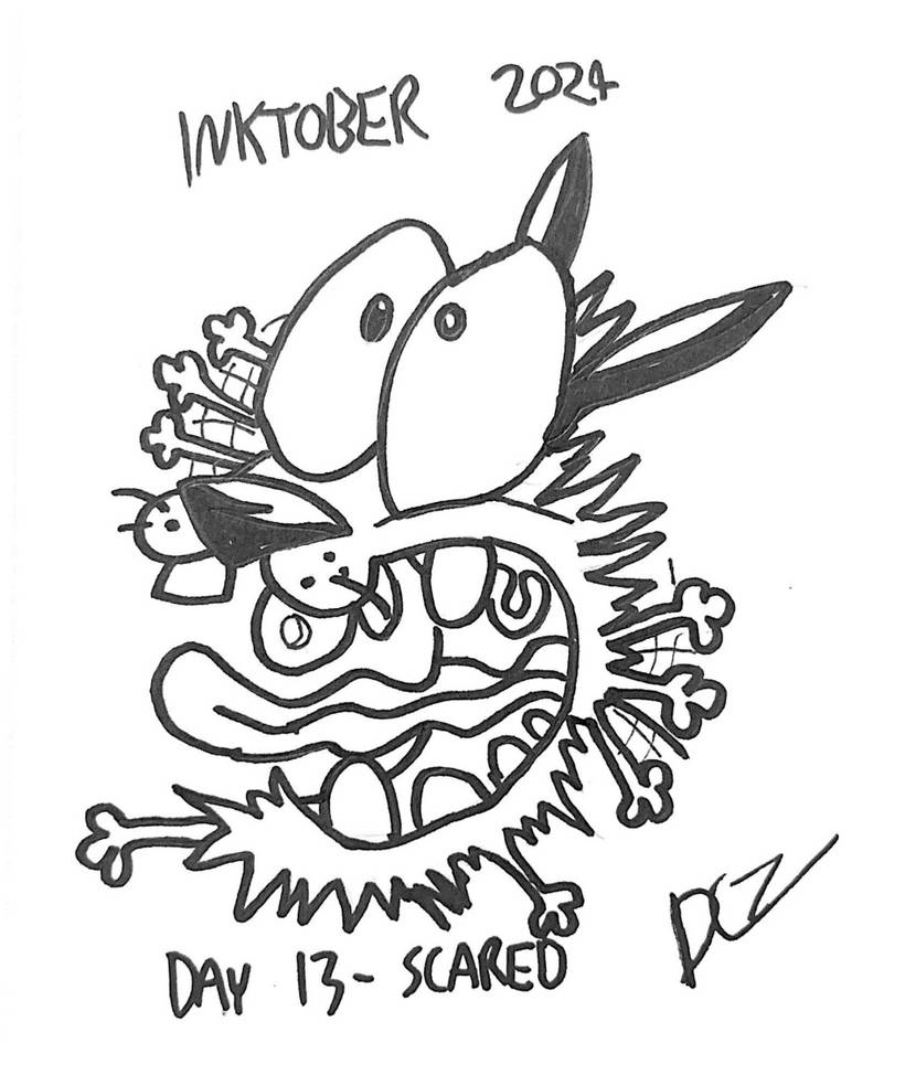 Day 13 Lin Deviantart Inktober 2024 Day 13 - Scared by DCZ-Samurai-Raven95 on DeviantArt