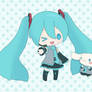Hatsune Miku and Cinnamoroll!