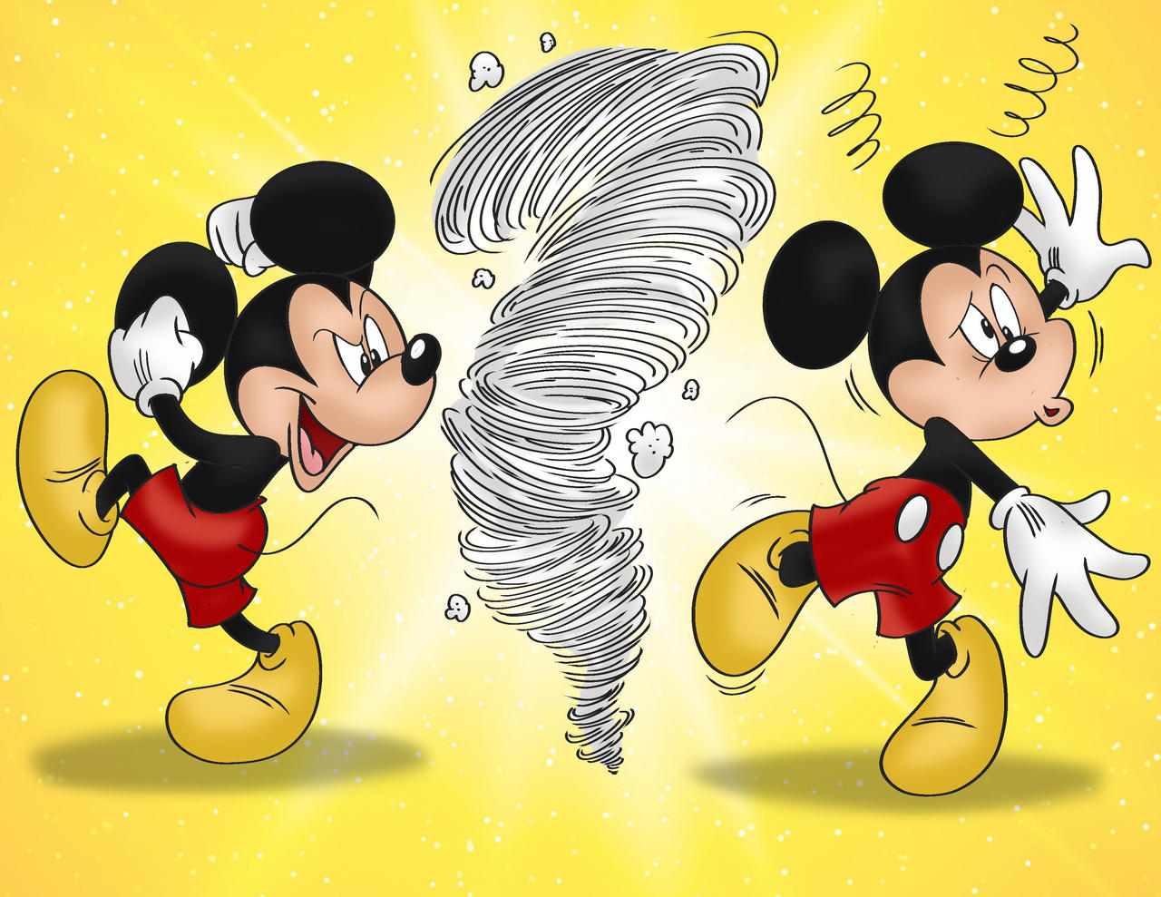 Dizzy Mickey Mickey going for a spin by dizzyballerinacat on DeviantArt