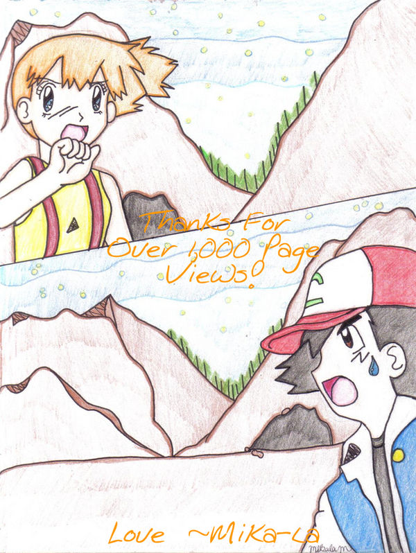 Ash and Misty 1,000 views