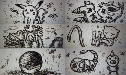 Wii U Pokemon doodles