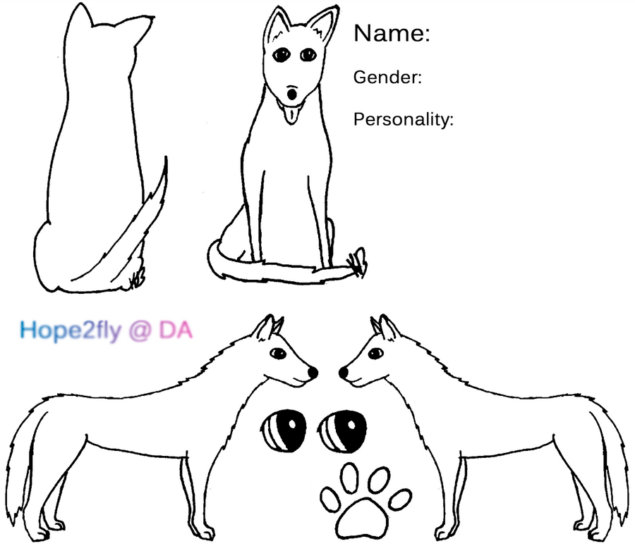 Free canine ref sheet by Hope2Fly on DeviantArt