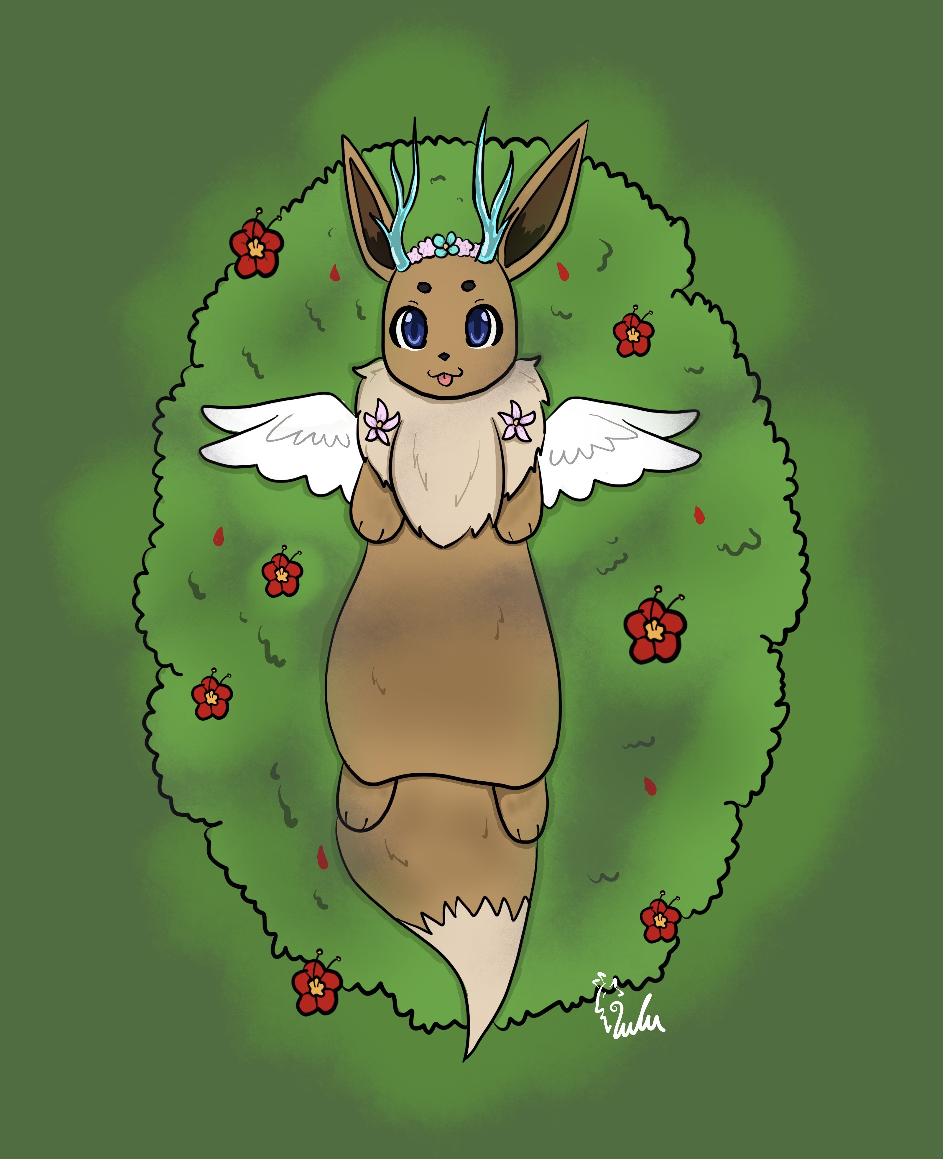 Elvee Spring Spring Eevee by Lunala-Lunaria on DeviantArt