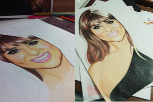 Traditional painting - Lea Michele