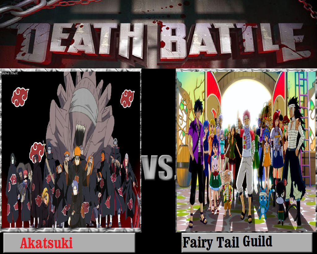 Akatsuki Vs Fairy Tail Guild By Keyblademagicdan On Deviantart