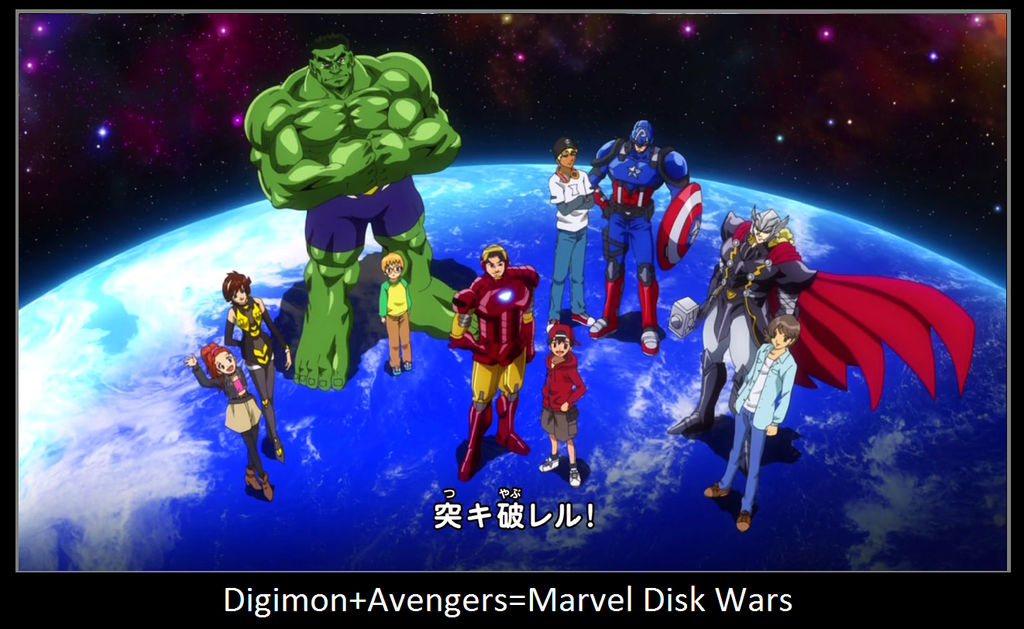 Digimon+Avengers=Marvel Disk Wars