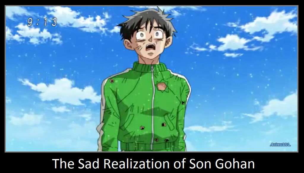 The Sad Realization of Son Gohan by MagicalKeyPizzaDan on DeviantArt