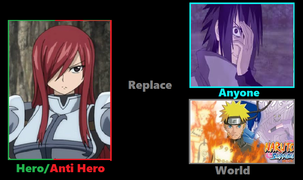 What if Erza Replaced Sasuke