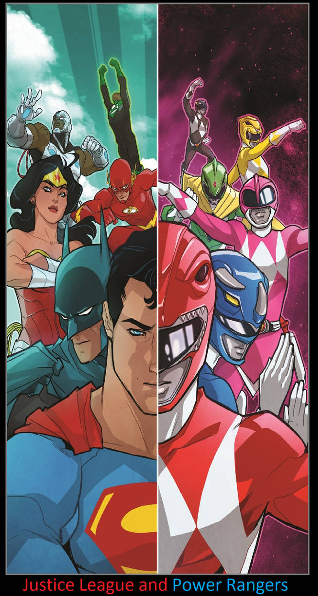Justice League and Power Rangers by MagicalKeyPizzaDan on DeviantArt