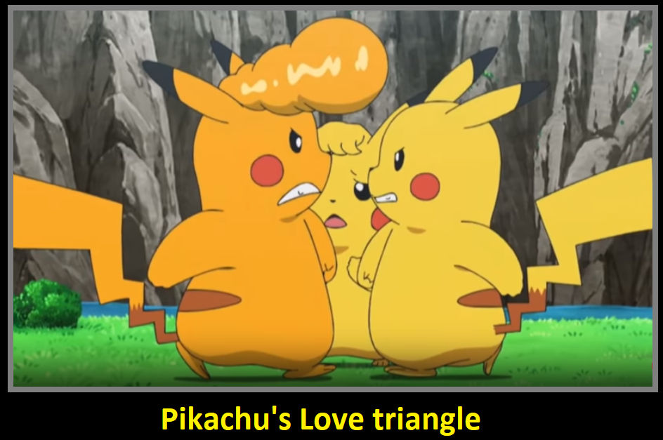 Triangle Pickachu Pikachu's love triangle by MagicalKeyPizzaDan on DeviantArt