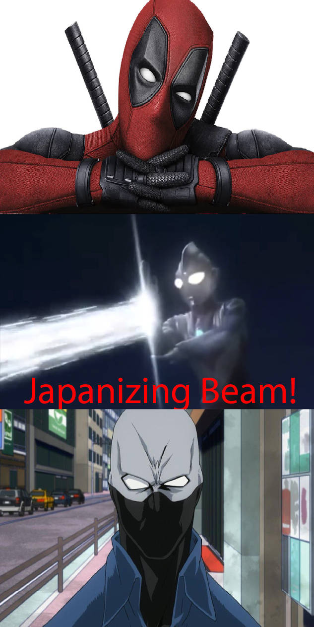 Deadpool Getting Hit If Deadpool was hit by japanizing beam by MagicalKeyPizzaDan on DeviantArt