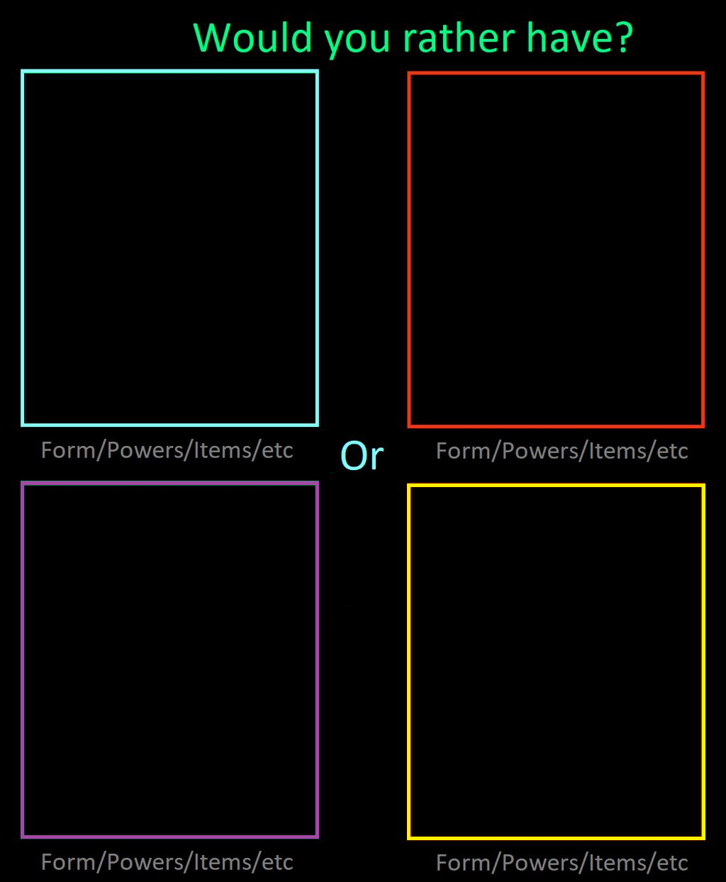 Would You Rather Quiz Template by AFK-J on DeviantArt