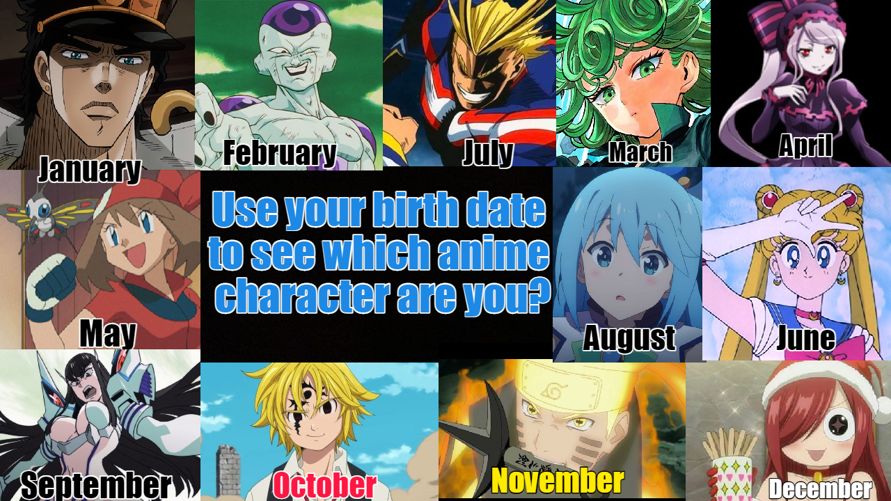 10 Anime characters who have their birthdays in January