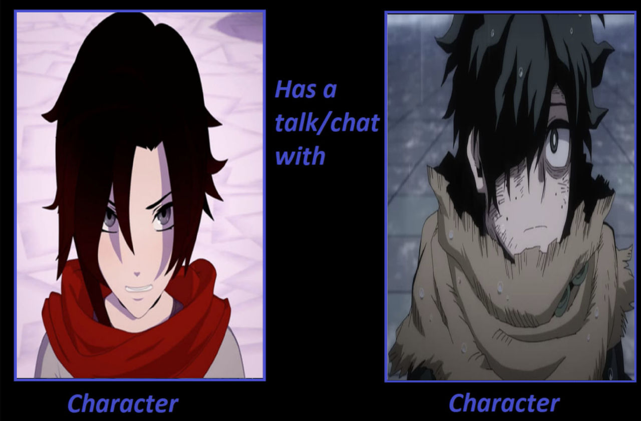 What if Angry Ruby talk with Sad Deku by MagicalKeyPizzaDan on DeviantArt