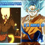 Goku's burning Super Saiyan in Ultimate S-verse