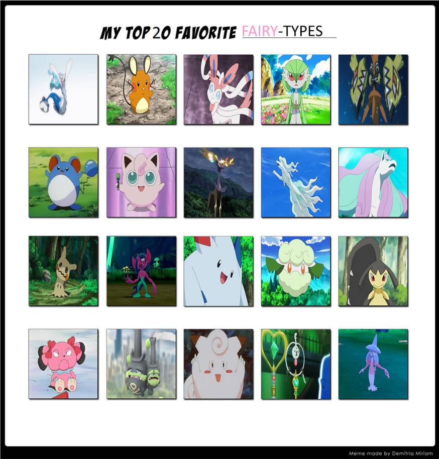 My Top Favourite Fairy Type Pokemon By Thetrainmrmenponyfan On Deviantart My Top Favourite Fairy Type Pokemon By Thetrainmrmenponyfan On Deviantart