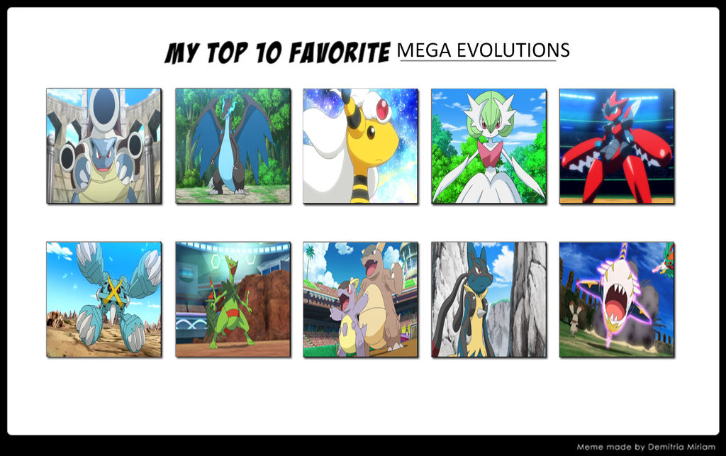 CK's Top 5 Wanted Pokemon Mega Evolutions by MF217 on DeviantArt