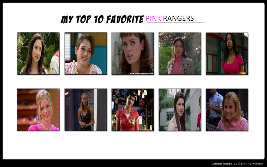 Top 10 Pink Rangers at Alexandra Duigan blog