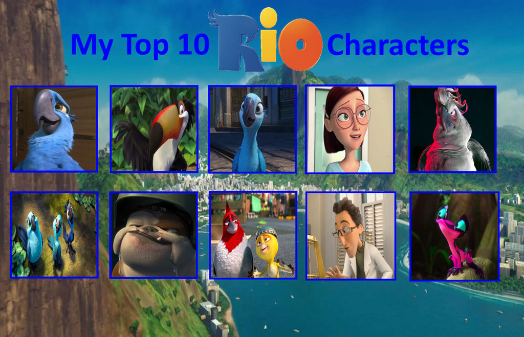 Dreamworks Rio Deviantart My Top 10 Favourite Rio Characters by TheTrainMrMenPonyFan on DeviantArt