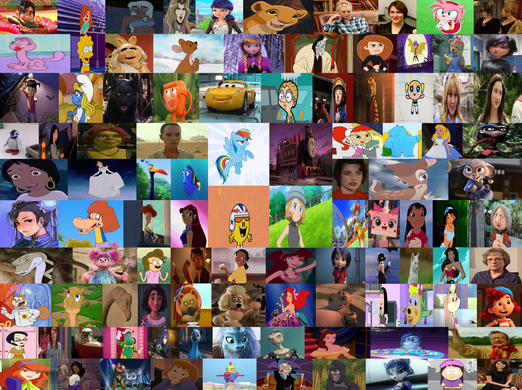 Characters Collages Deviantart Collage of My Favourite Female Characters by TheTrainMrMenPonyFan on ...