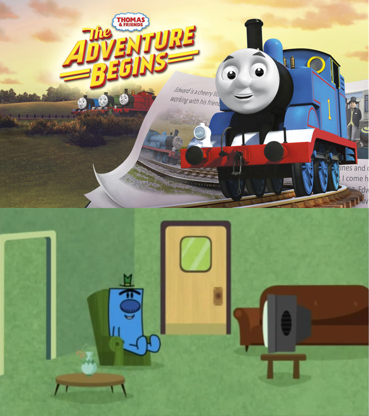 Mr. Grumpy Loves the Adventure Begins by TheTrainMrMenPonyFan on DeviantArt