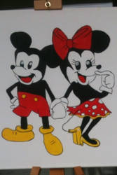 Mickey and Minnie Mouse