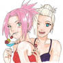 Naruto-Ino and Sakura